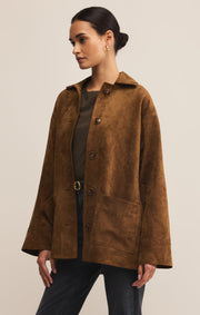 Z SUPPLY Decker Faux Suede Jacket-The Shop Laguna Beach