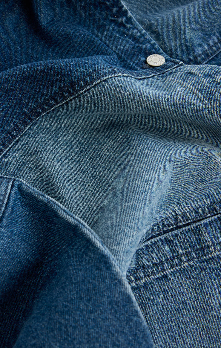 Z SUPPLY On the Road Colorblock Denim Jacket-The Shop Laguna Beach