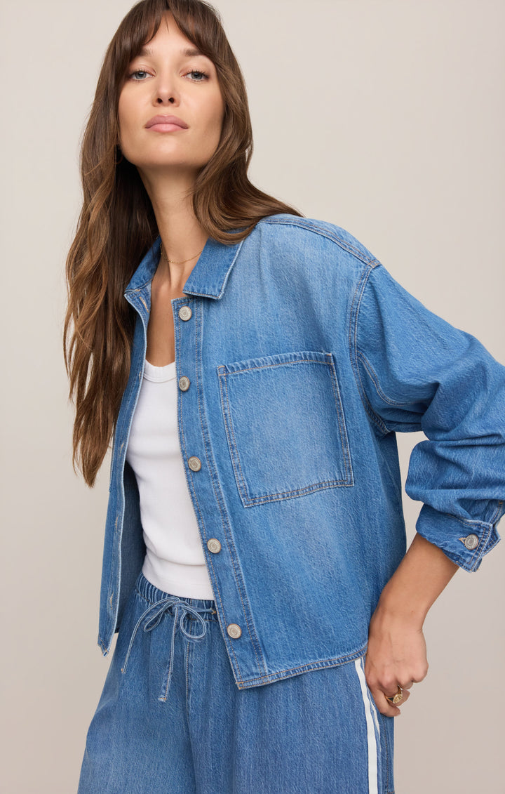 Z SUPPLY Erin Cropped Denim Jacket