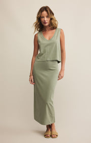 Z SUPPLY Gail Jersey Midi Skirt-The Shop Laguna Beach