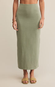 Z SUPPLY Gail Jersey Midi Skirt-The Shop Laguna Beach