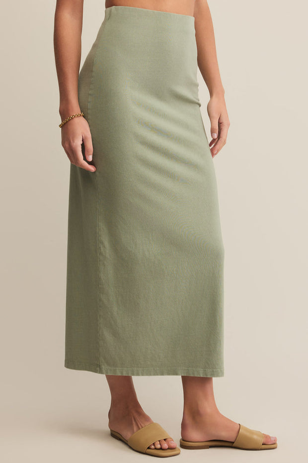 Z SUPPLY Gail Jersey Midi Skirt-The Shop Laguna Beach