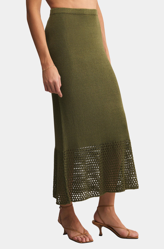 Z SUPPLY Haven SweaterKnit Midi Skirt-The Shop Laguna Beach