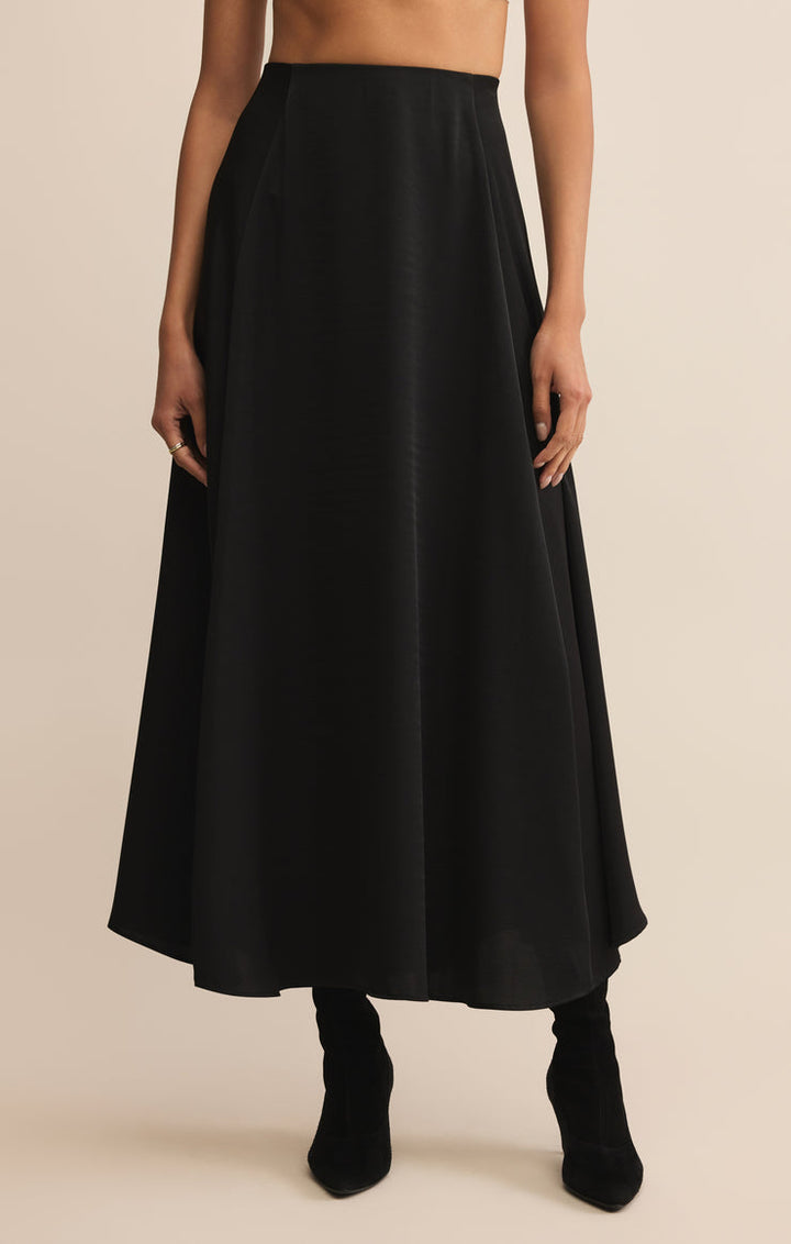Z SUPPLY Northpointe Satin Midi Skirt - More Colors Available-The Shop Laguna Beach