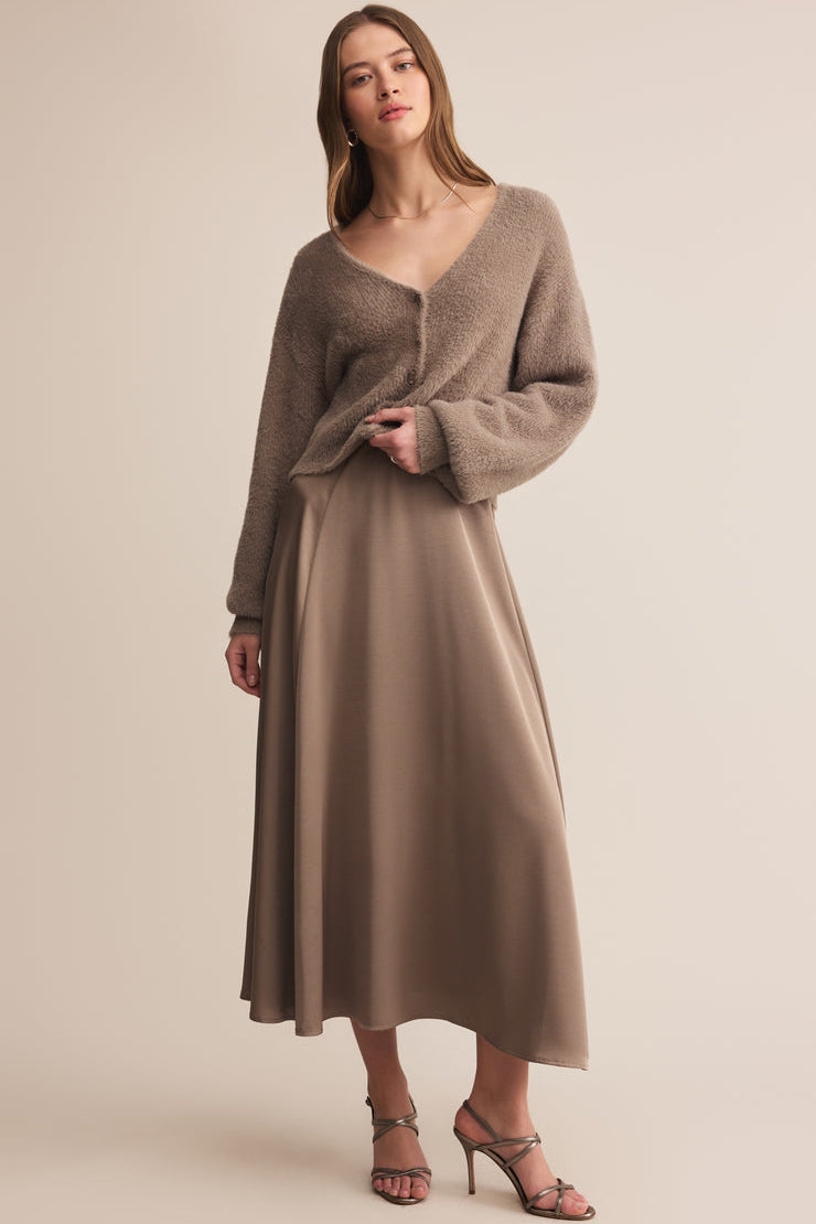 Z SUPPLY Northpointe Satin Midi Skirt - More Colors Available-The Shop Laguna Beach