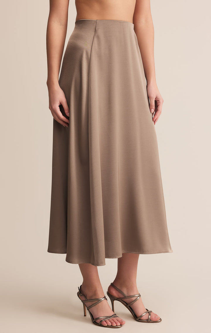 Z SUPPLY Northpointe Satin Midi Skirt - More Colors Available-The Shop Laguna Beach