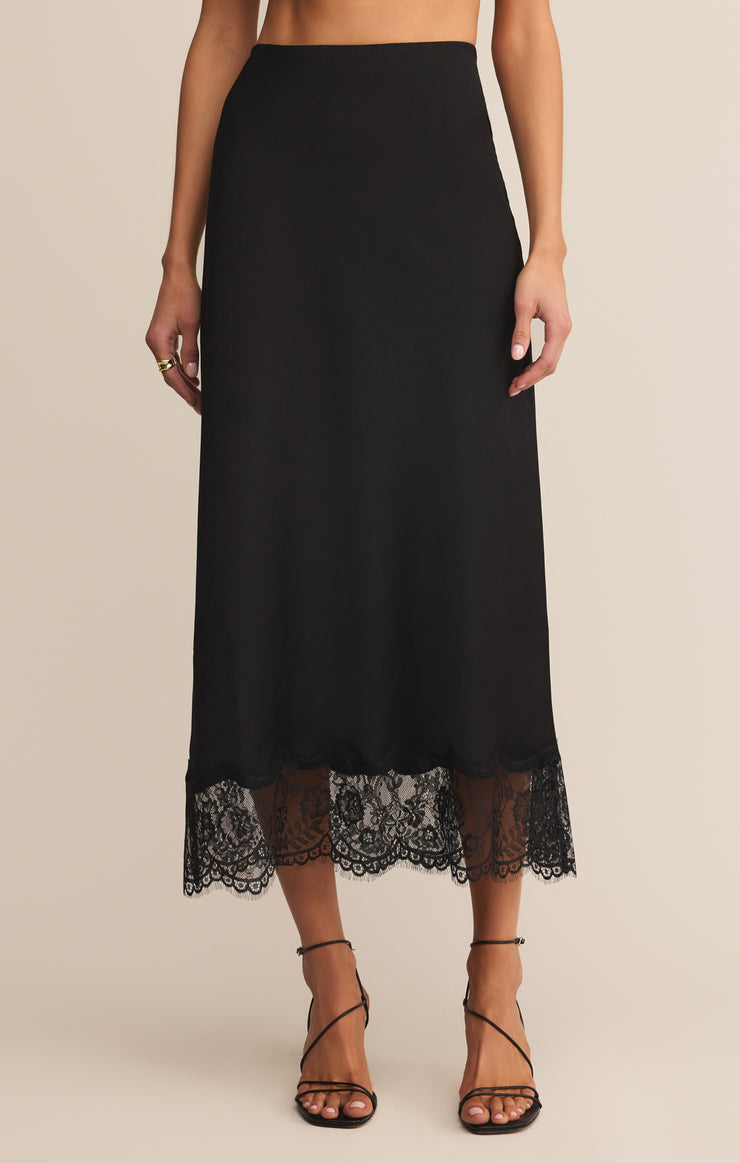 Z SUPPLY Cinder Lace Midi Skirt-The Shop Laguna Beach