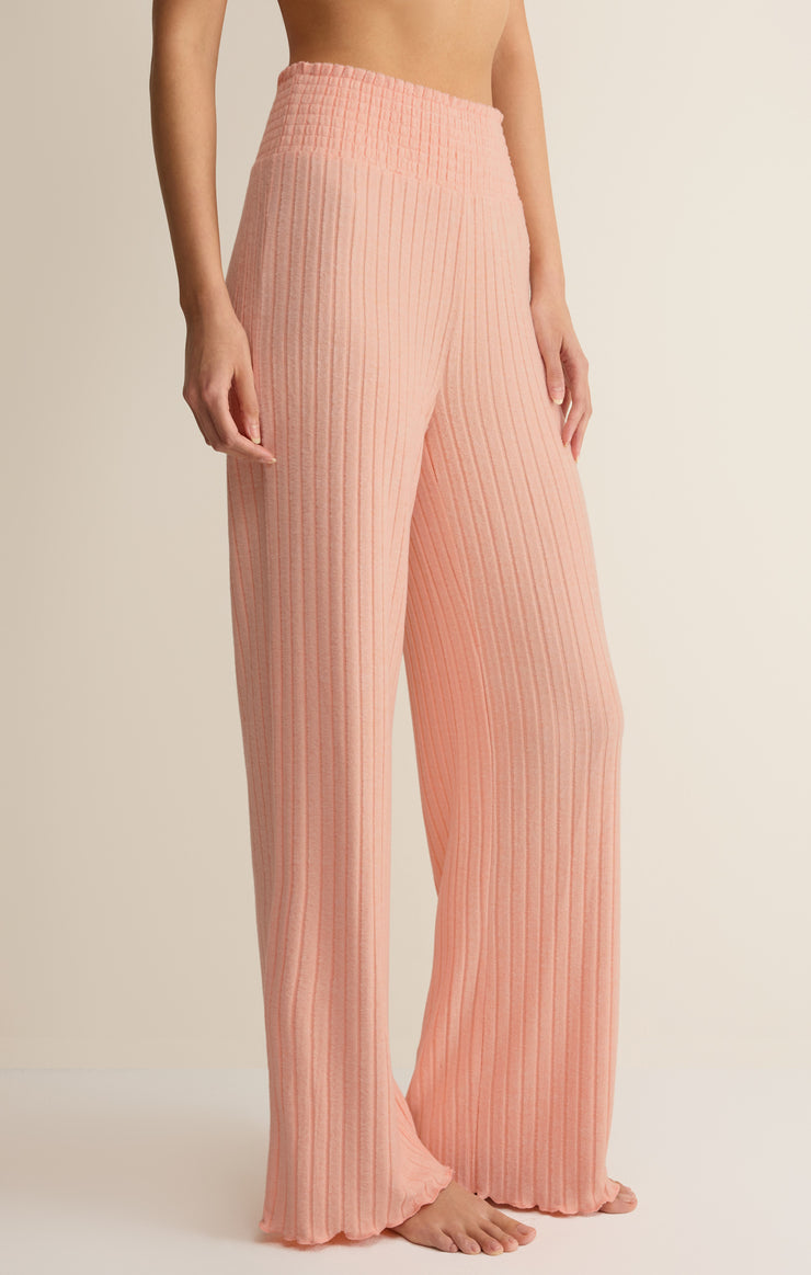 Z SUPPLY Dawn Silky Smocked Rib Pant-The Shop Laguna Beach
