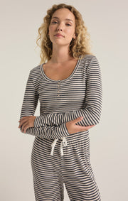 Z SUPPLY Constance Stripe Long Sleeve Tee-The Shop Laguna Beach