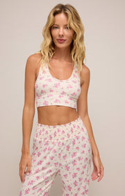 Z SUPPLY Tia Ditsy Pointelle Tank Bra-The Shop Laguna Beach