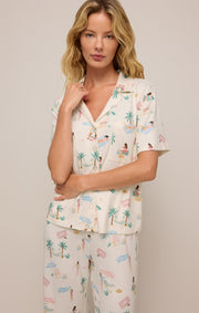 Z SUPPLY Beach Days Jersey PJ Shirt-The Shop Laguna Beach