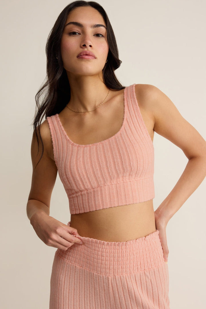 Z SUPPLY Zoe Silky Rib Tank Bra-The Shop Laguna Beach