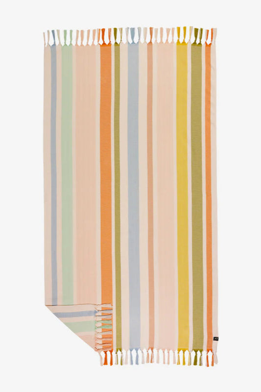 SLOWTIDE Zoey Stripe Turkish Towel - Retro-The Shop Laguna Beach