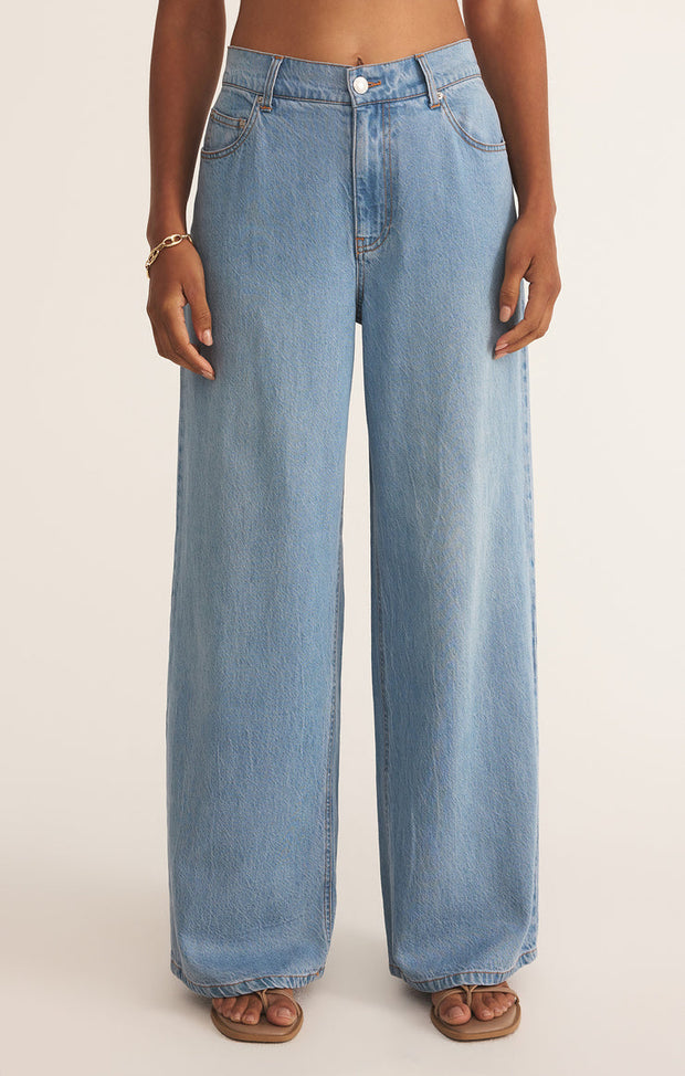 Z SUPPLY Mia Soft Luxe Denim Pant-The Shop Laguna Beach