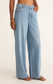 Z SUPPLY Mia Soft Luxe Denim Pant-The Shop Laguna Beach