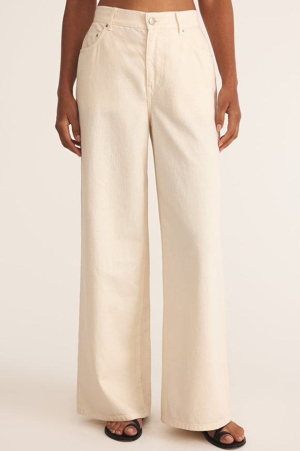 Z SUPPLY Mia Luxe Soft Denim Pant - More Colors Available-The Shop Laguna Beach