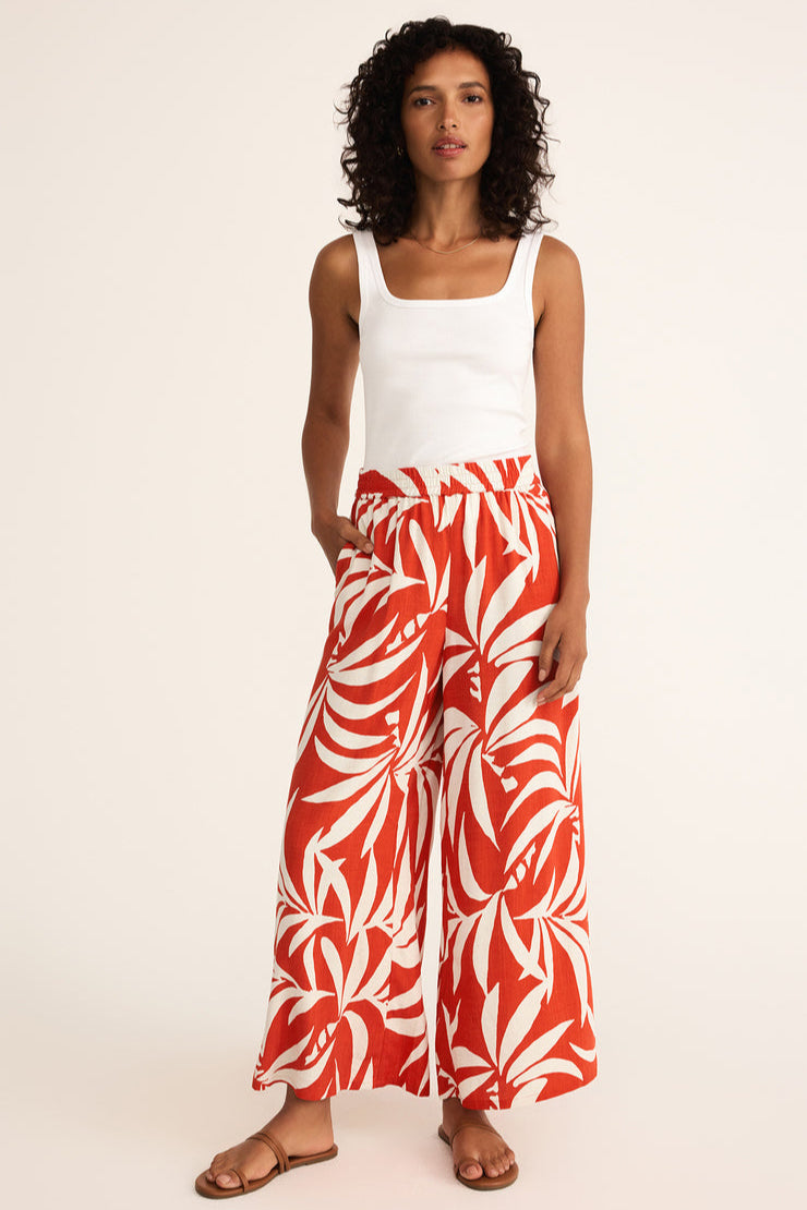 Z SUPPLY Dante Tropical Linen Pant-The Shop Laguna Beach