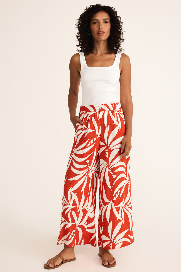 Z SUPPLY Dante Tropical Linen Pant-The Shop Laguna Beach