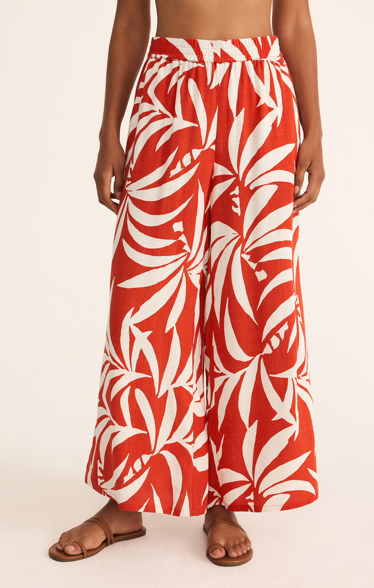 Z SUPPLY Dante Tropical Linen Pant-The Shop Laguna Beach