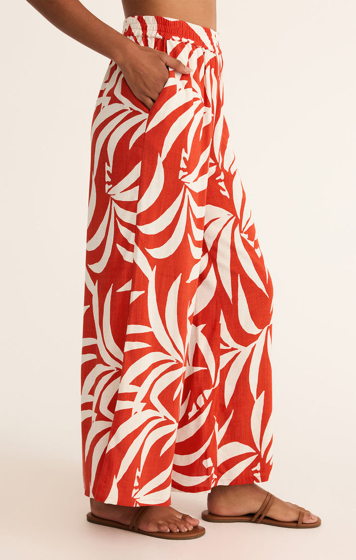 Z SUPPLY Dante Tropical Linen Pant-The Shop Laguna Beach