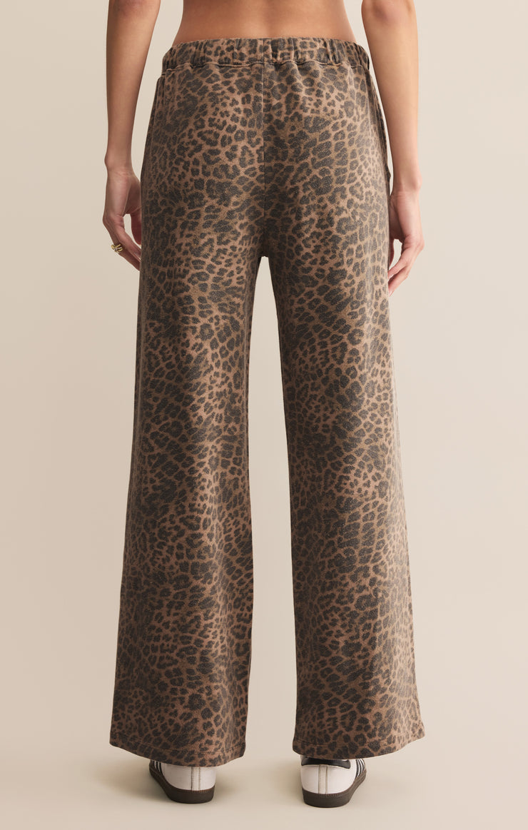 Z SUPPLY Hunter Leopard Terry Pant-The Shop Laguna Beach