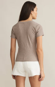 Z SUPPLY Sirena Short Sleeve Rib Tee-The Shop Laguna Beach