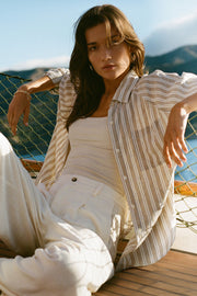 Z SUPPLY The Perfect Stripe Linen Shirt-The Shop Laguna Beach