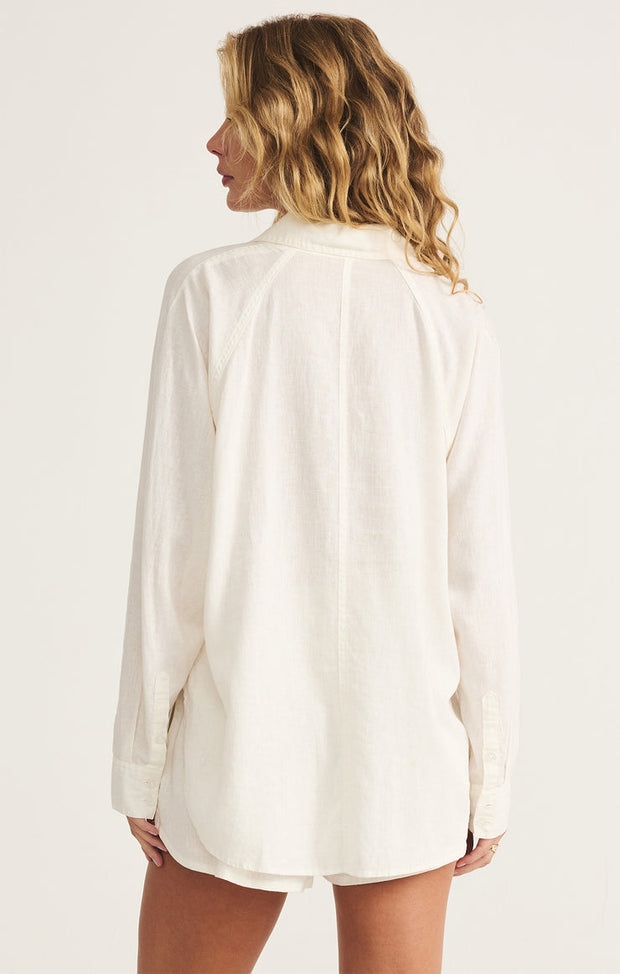 Z SUPPLY The Perfect Textured Linen Shirt-The Shop Laguna Beach