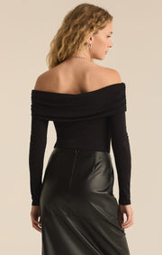 Z SUPPLY Still the One Off-Shoulder Bodysuit-The Shop Laguna Beach