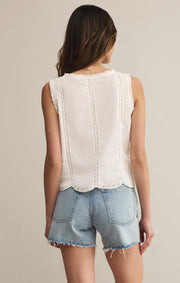 Z SUPPLY Tomi Embroidered Cotton Tank-The Shop Laguna Beach