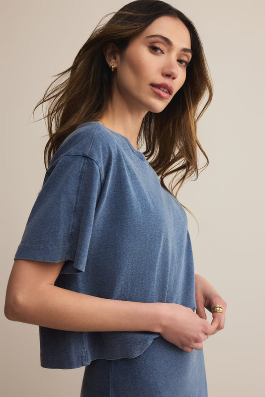 Z SUPPLY On the Go Jersey Denim Tee