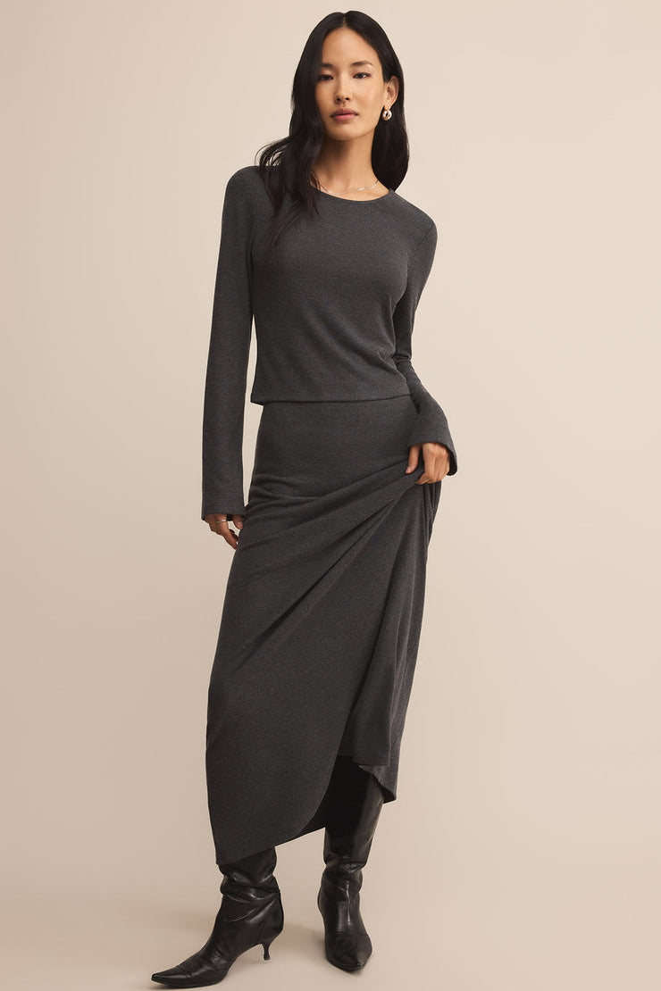 Z SUPPLY Demure Knit Maxi Skirt-The Shop Laguna Beach