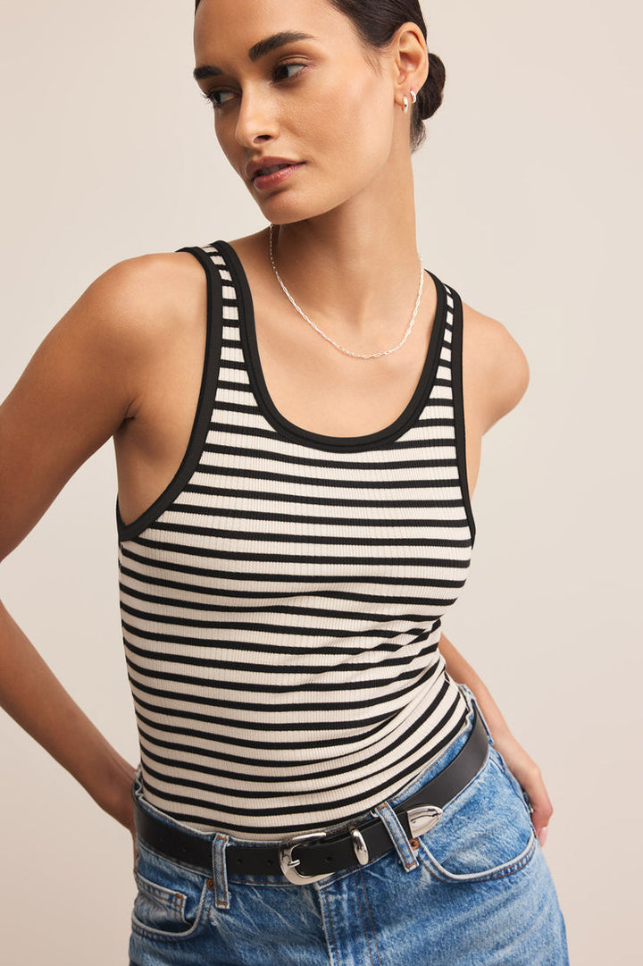 Z SUPPLY Classic Striped Scoop Tank - More Colors Available-The Shop Laguna Beach