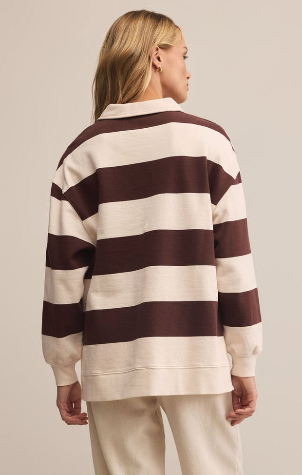 Z SUPPLY Rugby Fleece Henley Tee-The Shop Laguna Beach