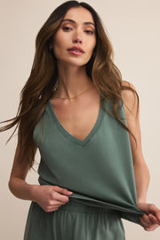 Z SUPPLY Sloane Jersey V-Neck Tank-The Shop Laguna Beach