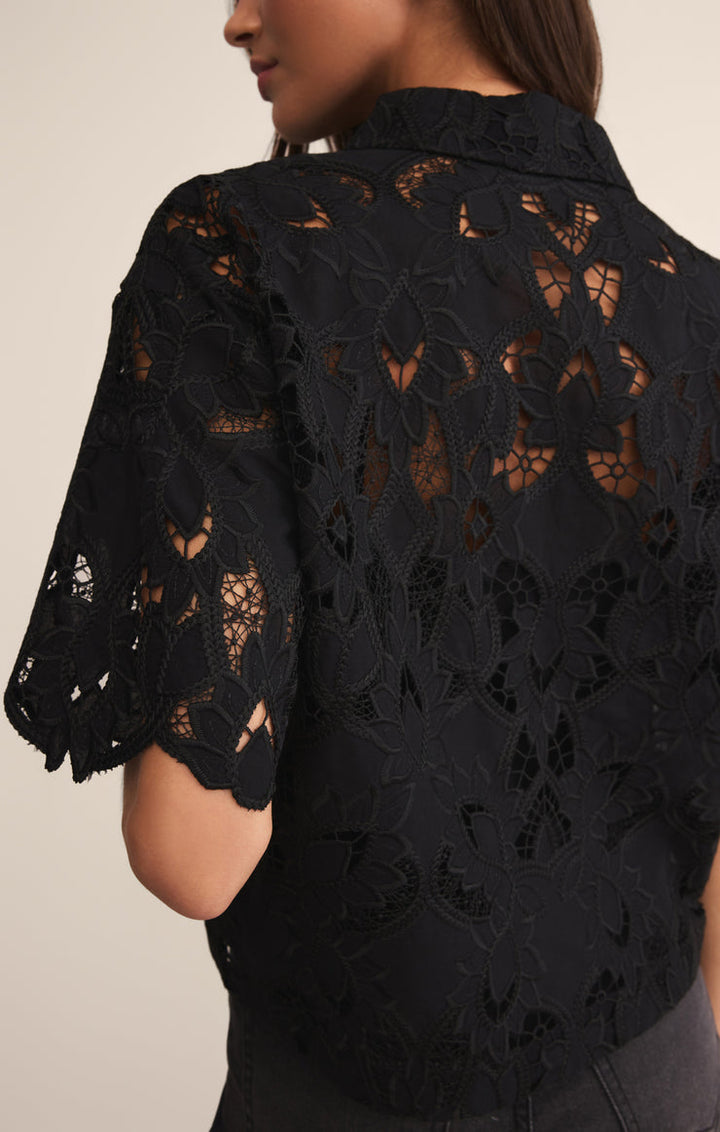 Z SUPPLY Midnight Lace Buttoned Shirt-The Shop Laguna Beach