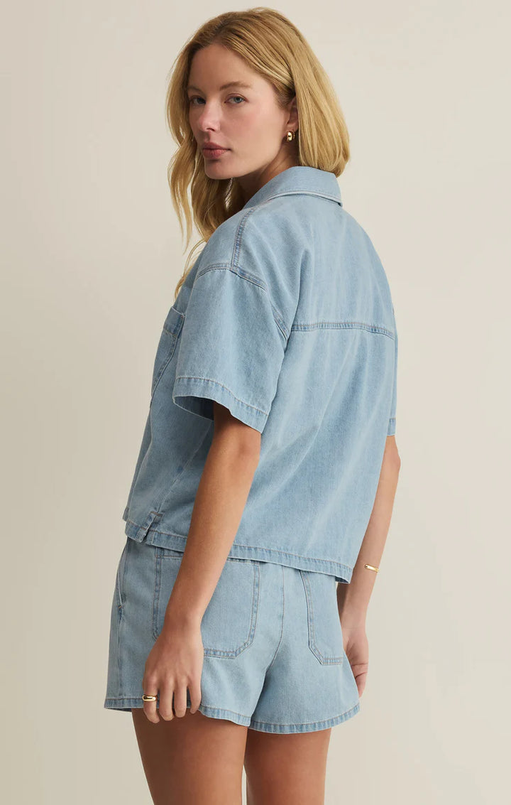Z SUPPLY Everday Denim Button Up-The Shop Laguna Beach