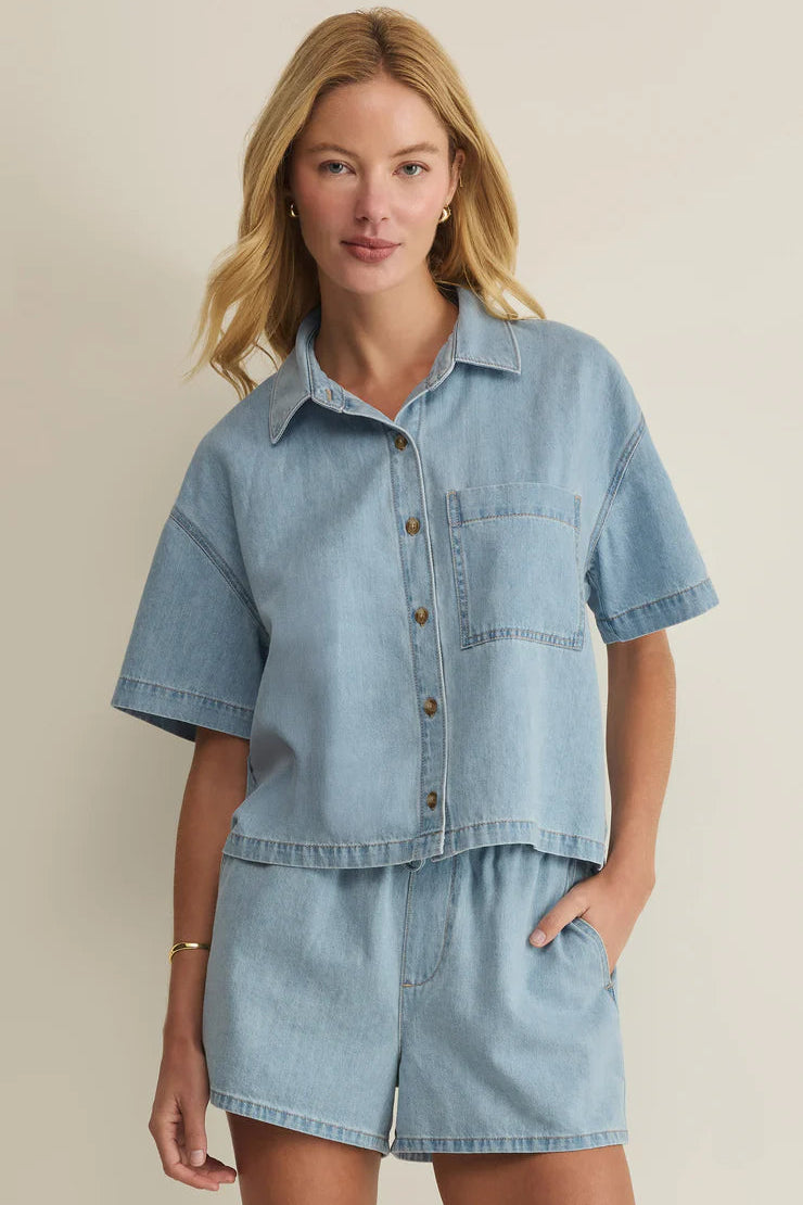 Z SUPPLY Everday Denim Button Up-The Shop Laguna Beach