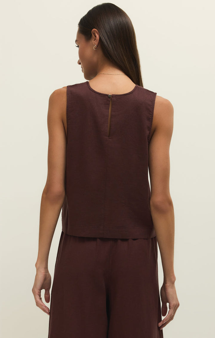 Z SUPPLY Sloane Linen Tank-The Shop Laguna Beach