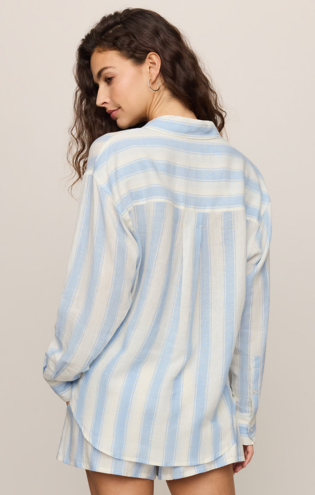 Z SUPPLY The Perfect Linen Striped Shirt