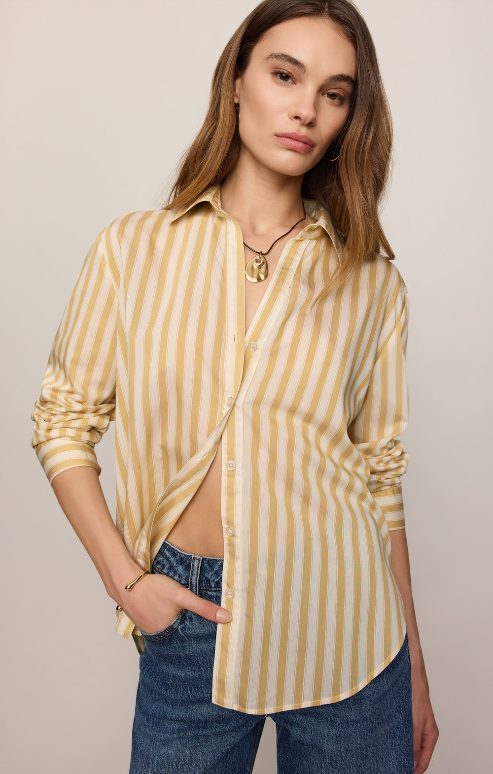 Z SUPPLY Golden Haven Stripe Shirt-The Shop Laguna Beach