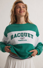 Z SUPPLY Racquet Club Sweatshirt-The Shop Laguna Beach