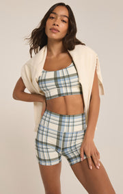 Z SUPPLY Daily Plaid Bike Short-The Shop Laguna Beach