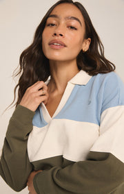 Z SUPPLY Player Collared Long Sleeve Top-The Shop Laguna Beach