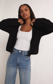 Z SUPPLY Estelle Crop Cardigan Sweater-The Shop Laguna Beach