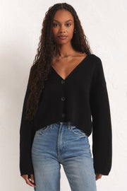 Z SUPPLY Estelle Crop Cardigan Sweater-The Shop Laguna Beach