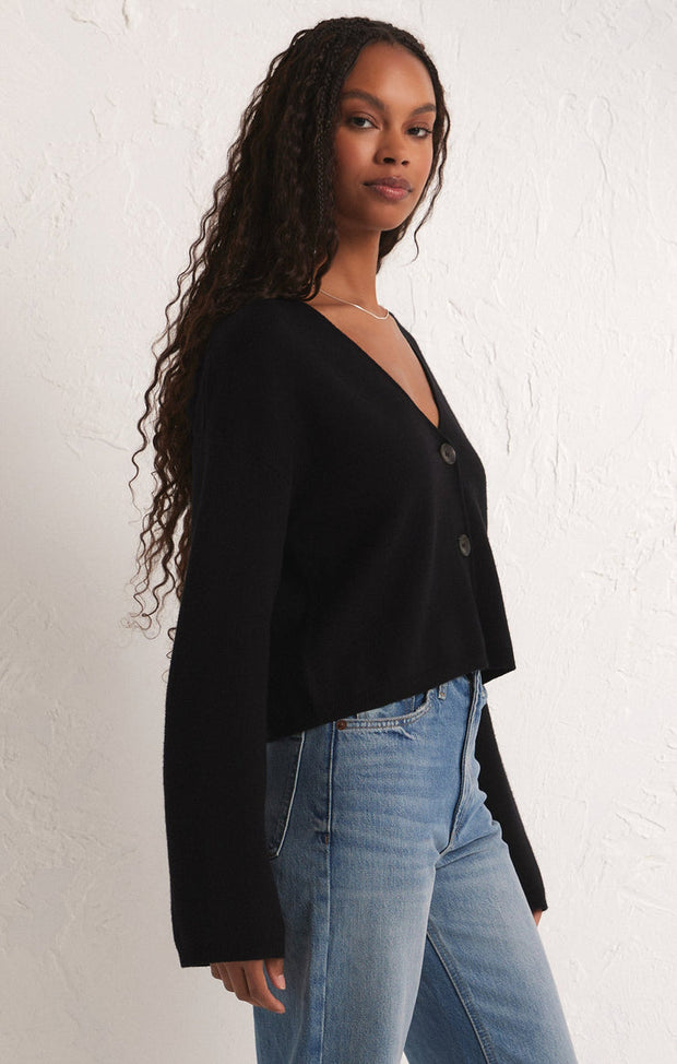 Z SUPPLY Estelle Crop Cardigan Sweater-The Shop Laguna Beach