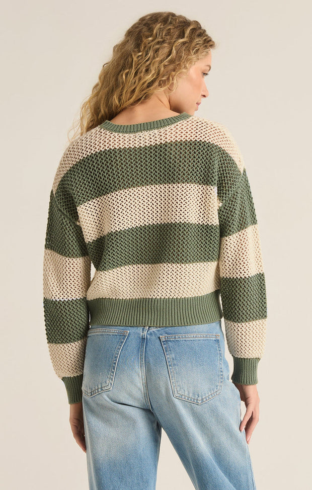 Z SUPPLY Broadbeach Stripe Sweater-The Shop Laguna Beach