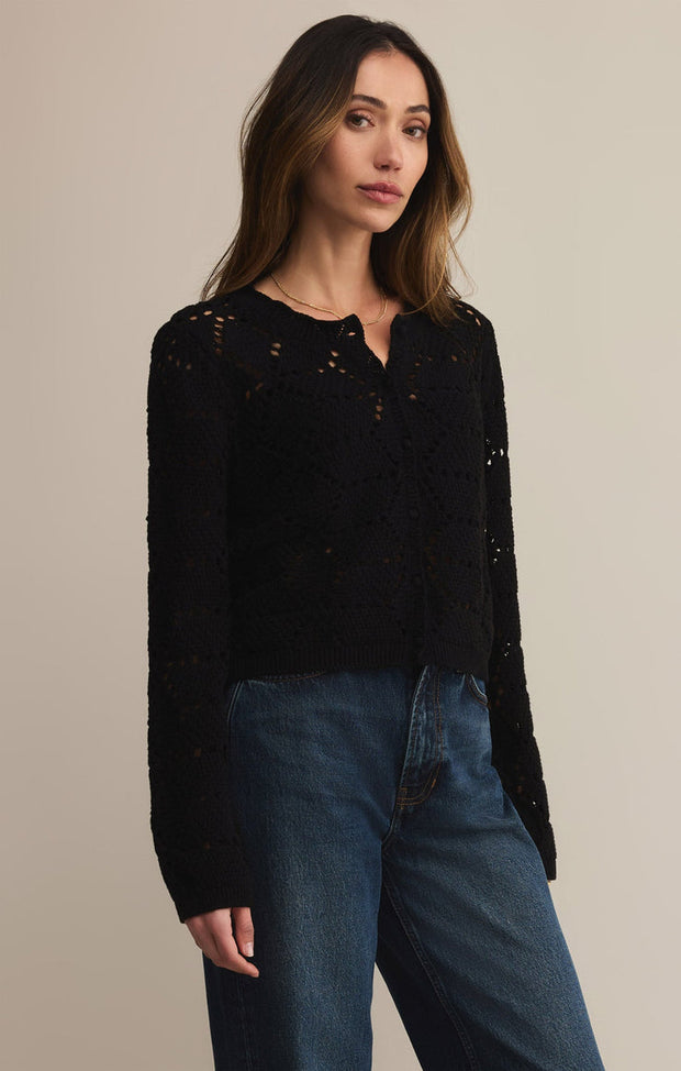 Z SUPPLY Rosalyn Diamond Cardigan Sweater - More Colors Available-The Shop Laguna Beach