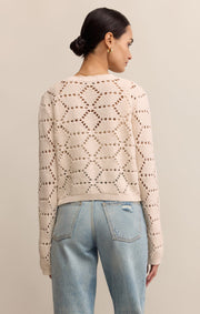Z SUPPLY Rosalyn Diamond Cardigan Sweater-The Shop Laguna Beach